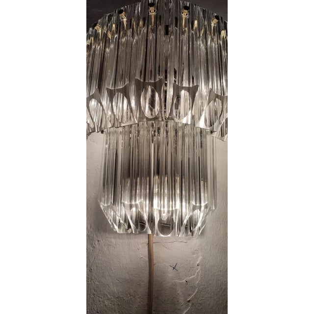 Vintage French Wall Light in Crystal, 1950s For Sale - Image 11 of 12