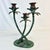 1970s 1970s Vintage Coastal Boho Chic Tole Palm Tree 3-Arm Candelabra. For Sale - Image 5 of 11