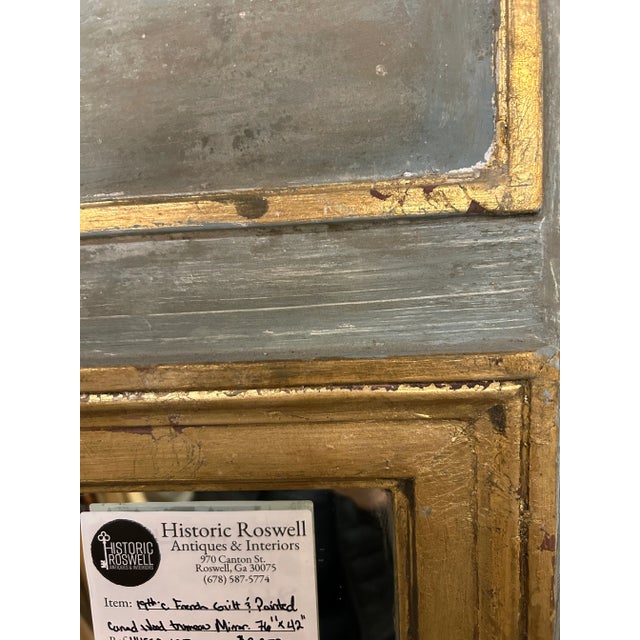 19th C French Louis XVI Trumeau Mirror For Sale In Atlanta - Image 6 of 13