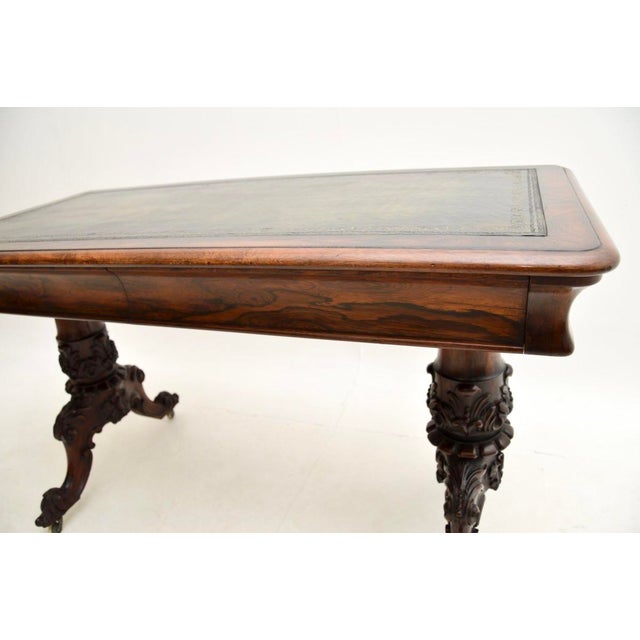 Brown William IV Writing Table, 1830s For Sale - Image 8 of 10