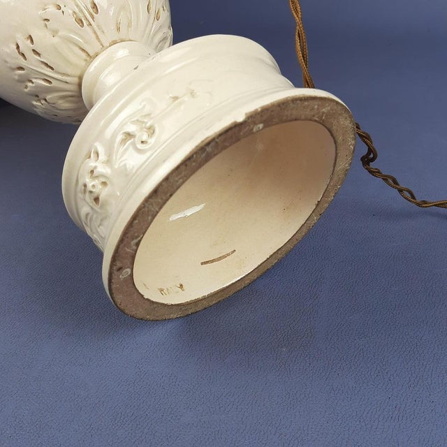 Vintage Table Lamp in Ceramic and Paper, 1950 For Sale - Image 13 of 16