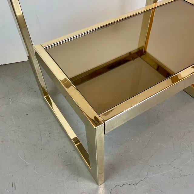 1980s G-Shaped Side Table by Belgochrom for Dewulf Selection, Belgium, 1980s For Sale - Image 5 of 13