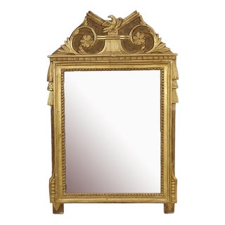 Early 20th Century Louis XVI Style Mirror in Gilt Wood For Sale