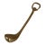 1950s French Brass Golf Club Bottle Opener For Sale