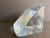 Vintage Modernist Triangular Sculptural Blenko Solid Clear Glass Bookend / Paperweight For Sale - Image 9 of 12