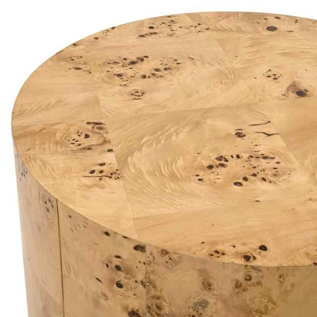 Brown Burl Wooden Round Accent Table by Essentials for Living For Sale - Image 8 of 8