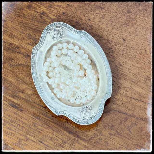 Mid-Century Modern 1930s Hotel Deshler SilverPlate Platter Small Trinket For Sale - Image 3 of 7