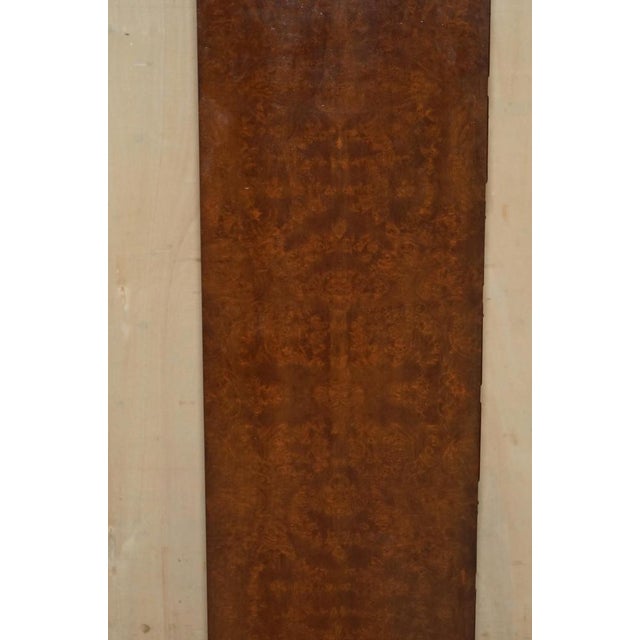 Burr Walnut Tallboy Chest of 10 Drawers For Sale - Image 15 of 18
