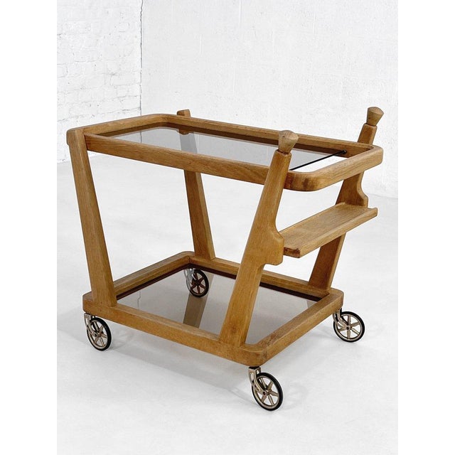 Serving Cart from Guillerme & Chambron, 1950s For Sale - Image 8 of 8