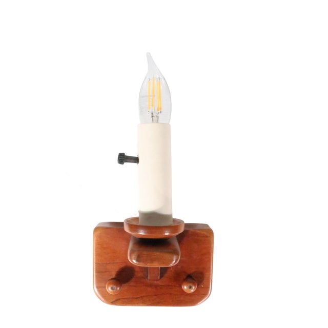 Pair of Cushman Colonial Creations Maple Sconces C. 1934-37 For Sale - Image 11 of 12