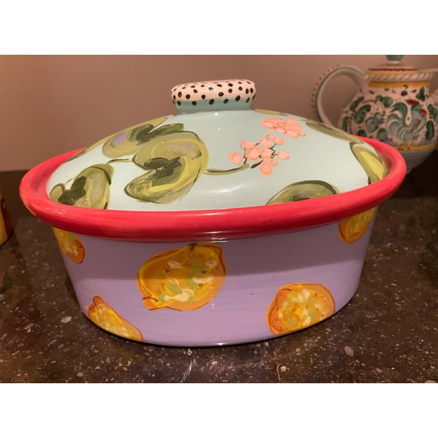 1990s Droll Design Casserole Dish For Sale - Image 4 of 4