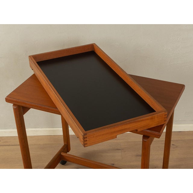 Brown Vintage Serving Trolley, 1960s For Sale - Image 8 of 11