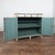 Gustavian pine sideboard or buffet with traditional decorative fluted diamond panels on cabinet doors raised on tapered...
