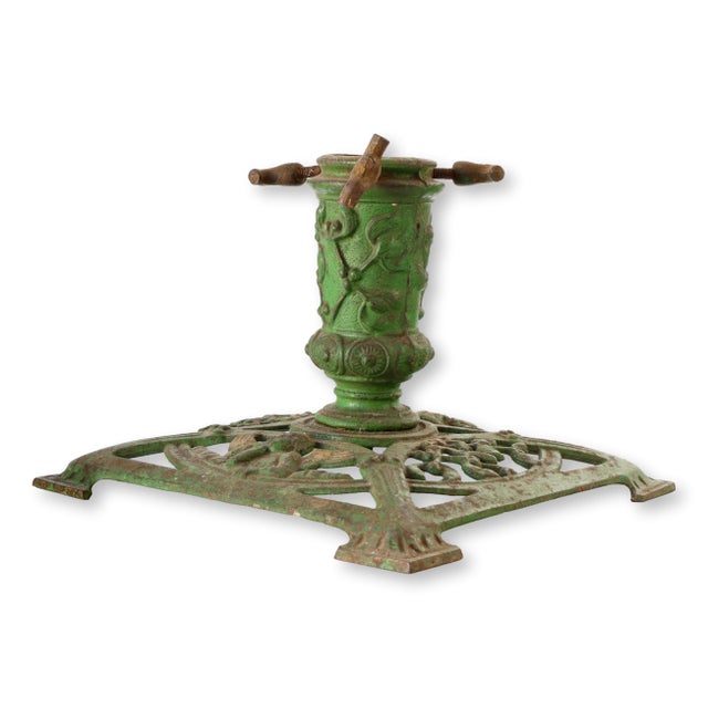 Antique Cast Iron Christmas Tree Stand For Sale - Image 4 of 6