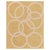 Modern Art Deco Beige and Gold Quantum Circles Rug by Doris Leslie Blau For Sale