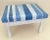 Beachy Upcycled Foot Stool For Sale - Image 4 of 5