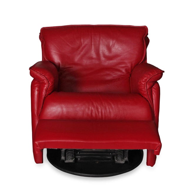 Modern Italian Leather Reclining Chair Chairish