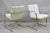 Late 20th Century Vintage Mid Century Modern Brno Style Chrome Cantilever Arm Chairs after Milo Baughman - a Pair For Sale - Image 5 of 15
