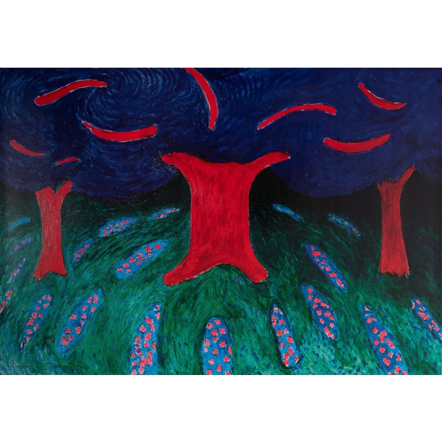 Ravel's Garden Poster after David Hockney For Sale