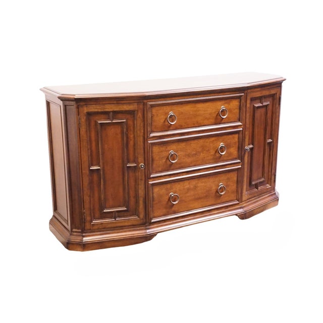 Bernhardt Bernhardt Furniture Solid Cherry Traditional Old World 72" Secretary Buffet 327-132 For Sale - Image 4 of 18