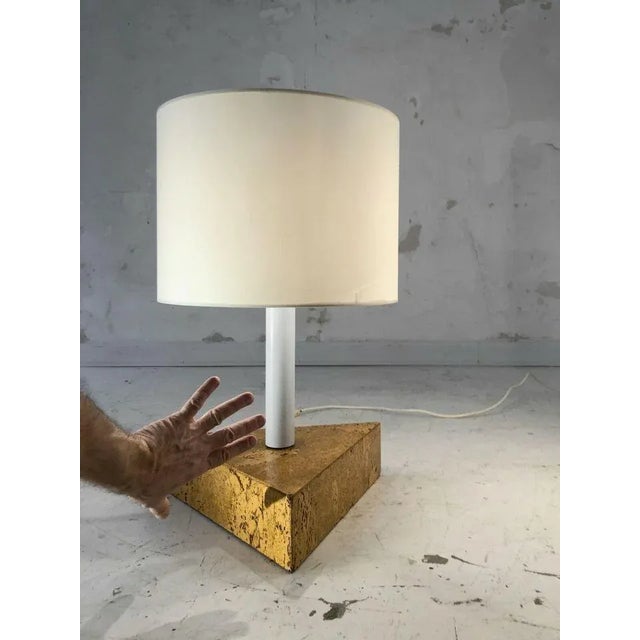 Wood Postmodern Table Lamp, France, 1980s For Sale - Image 7 of 12