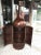 Art Deco 1960s Bar Aldo Tura-Style Inlaid Wood Bottle Shaped French Mahogany For Sale - Image 3 of 13