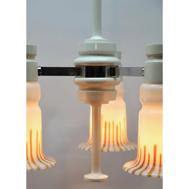 Chandelier with Three Arms in Murano Glass, 1960s For Sale - Image 3 of 9