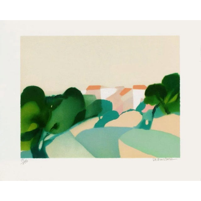 1980s Alfred Defossez, Noon in Saint-Tropez, Lithograph For Sale