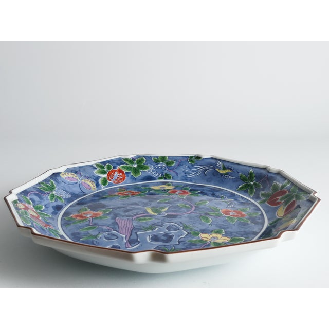 Kozangama Maebata Mino Ware Porcelain Charger, Japan, 1975-1985 For Sale - Image 11 of 15