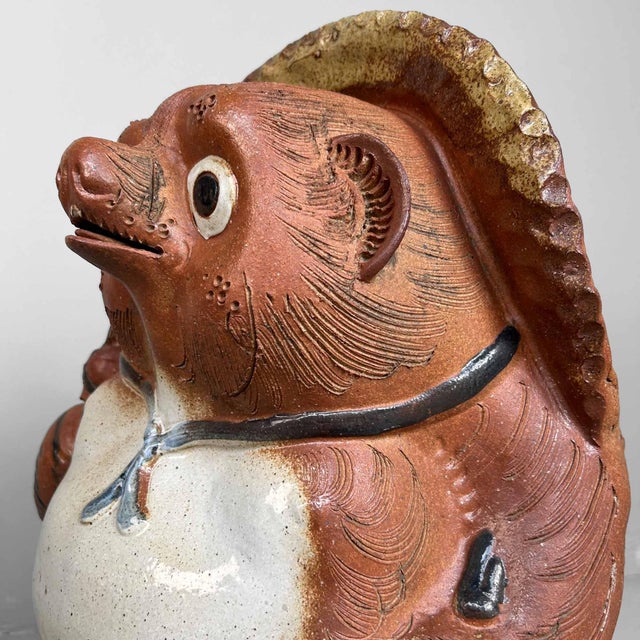 Large Decorative Tanuki Statue, 1980s For Sale - Image 12 of 16