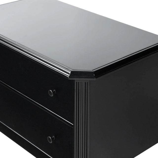 Black Four Hands Lendon French Inspired Black Iron Metal Nightstand For Sale - Image 8 of 12