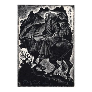 Fritz Eichenberg Lao-Tse Wood Engraving For Sale