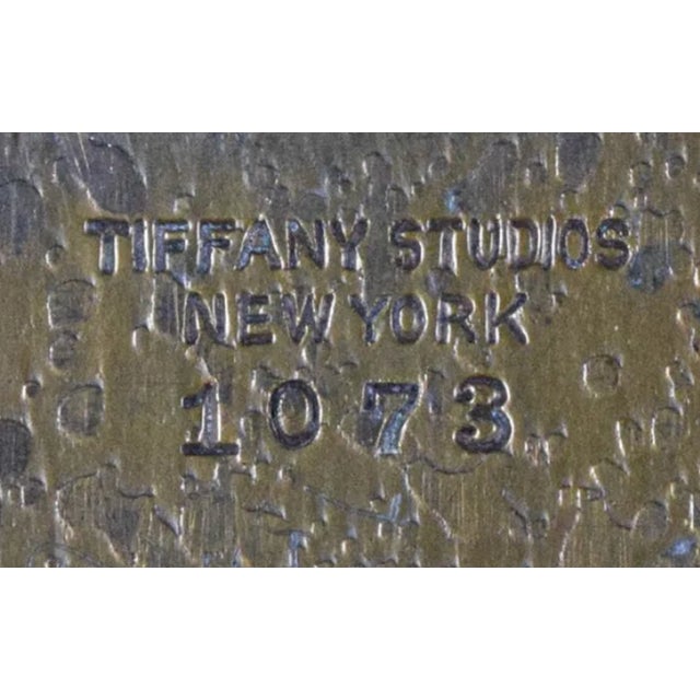 Tiffany Studios New York Zodiac Bronze Inkwell With Pen Tray and Rocker Blotter For Sale - Image 16 of 18