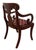 American Vintage Craftique Traditional Empire Style Cherry Arm Chair For Sale - Image 3 of 6