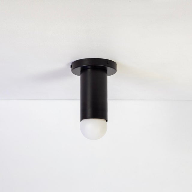 Deep Flush Mount Black, by Research.Lighting, Modern, Minimal For Sale - Image 4 of 6