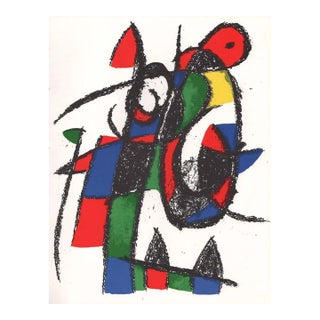 Joan Miro Original Lithograph V2-2 Mourlot 1975 For Sale