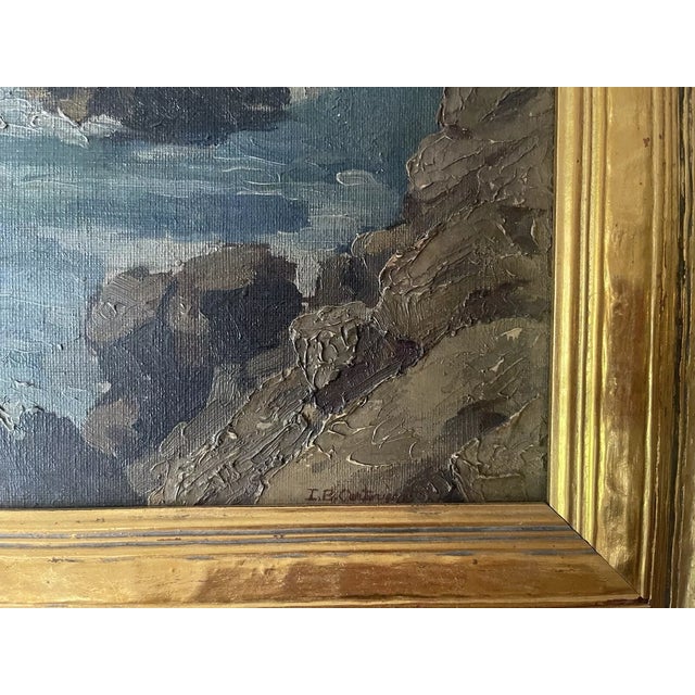 Mid 20th Century Mid 20th Century Isabel Branson Cartwright Seascape Painting, Oil on Panel, " From the Highlands Carmel California", Framed For Sale - Image 5 of 11
