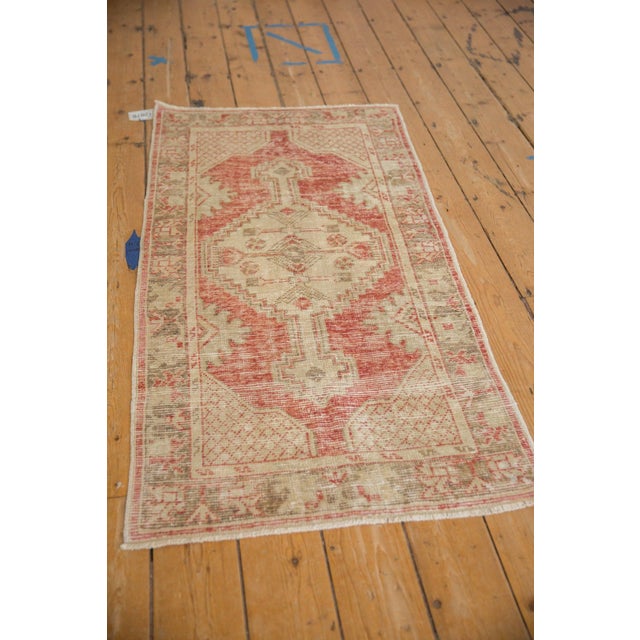 Traditional Vintage Distressed Oushak Rug Runner - 2'6" x 5' For Sale - Image 3 of 10