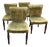 Mid Century Upholstered Dining Chairs With Nail Heads For Sale