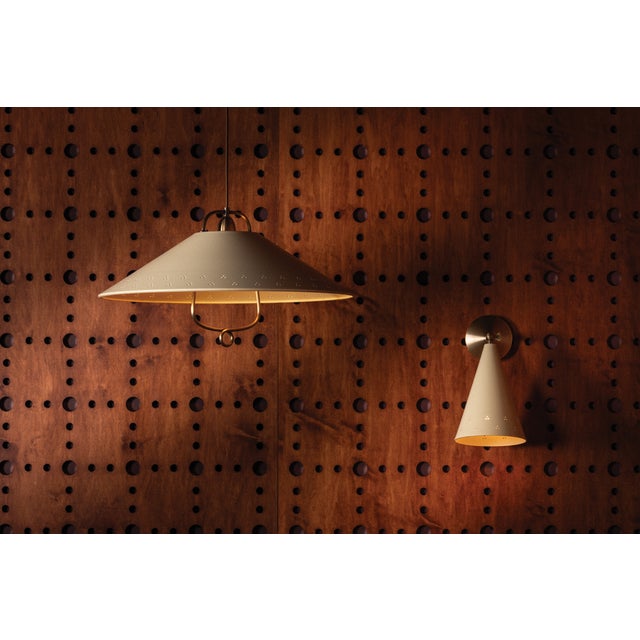 Hudson Valley Lighting Pawley 7 in. 1 Light Wall Sconce in Historic Bronze and Soft Sand Finish For Sale - Image 10 of 11