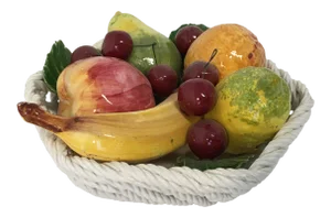 Vintage Mid-Century Italian Ceramic Fruit Basket/Tray