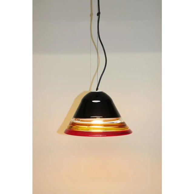 Itre Mid-Century Modern Murano Glass Pendant Lamp For Sale - Image 4 of 9