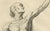 Mid 18th Century Anatomical Male Figure Study with Raised Arm, 1745, Paper For Sale - Image 5 of 10
