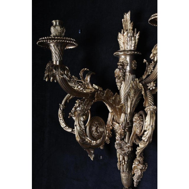 Louis XVI Monumental Bronze Walnut For Sale - Image 10 of 18