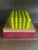 Wood Yellow Bubble Resin and Wood Heavy Decorative Box With Lid For Sale - Image 7 of 12