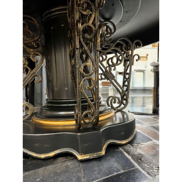 72 Inch Round Tucson Style / Italianate Dining Table For Sale - Image 10 of 12