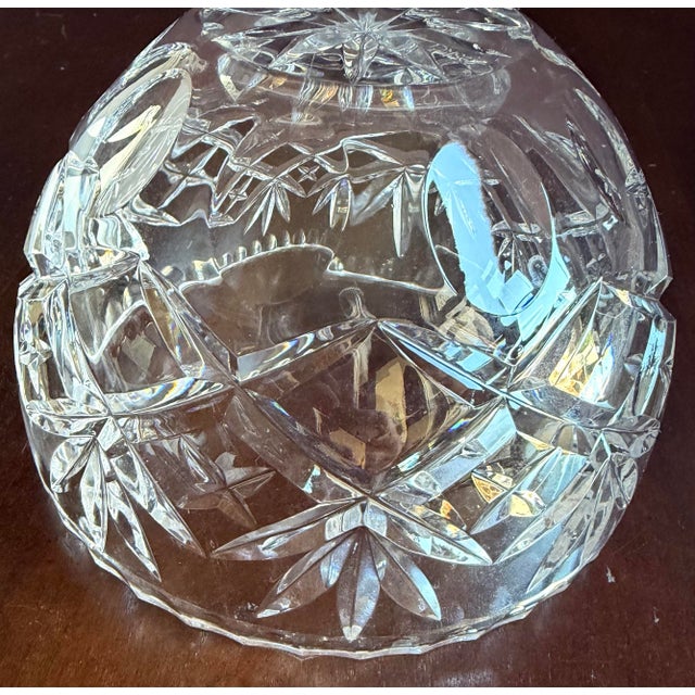 Late 20th Century Cut Crystal Bowl by Ceska. For Sale - Image 4 of 6