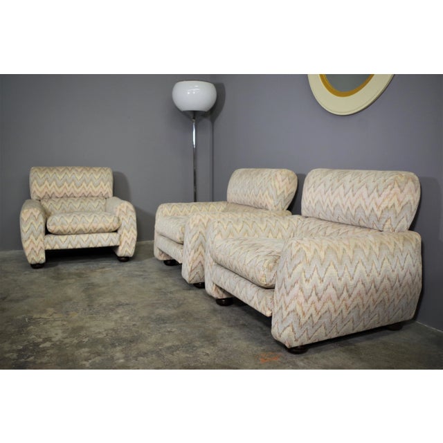 Missoni Style Armchairs, 1970s, Set of 3 For Sale - Image 10 of 18