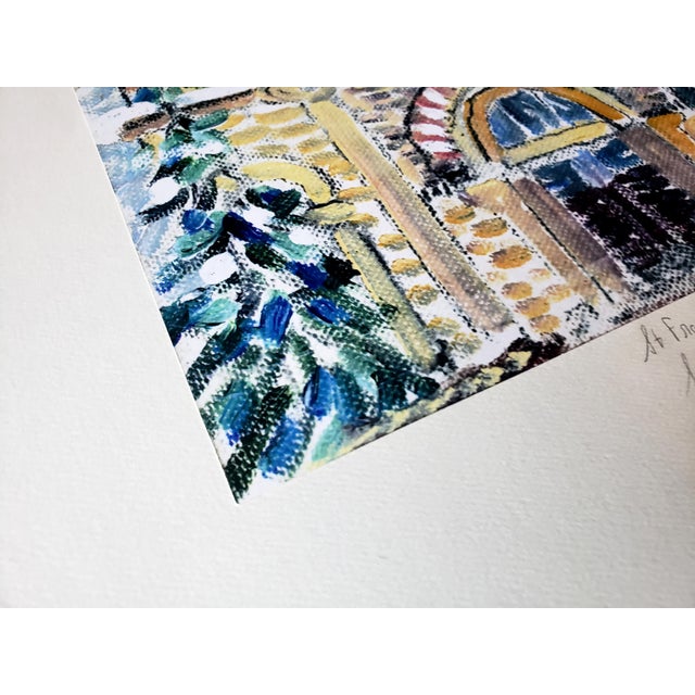 1995 Vintage St. Francis Cathedral Fine Art Proof Print, Signed Spencer Walaitis For Sale - Image 12 of 16