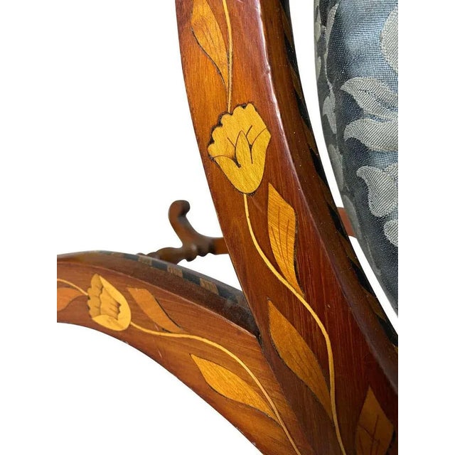 Dutch Walnut Inlaid Stool, 18th Century For Sale - Image 4 of 9